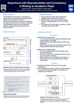 Experience with Reproducibility and Consistency in Writing an Academic Paper